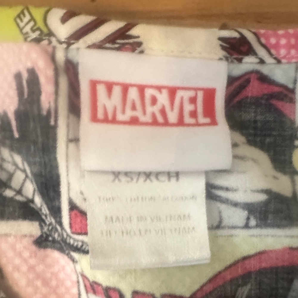 Marvel Multicolor Comic Print Scrub Top - image 2